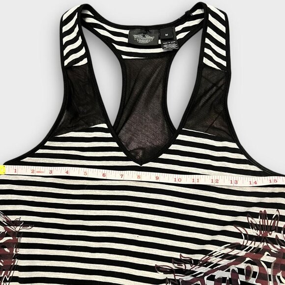 Harley Davidson stripe dress with cool graphic and asymmetric hem - Picture 2 of 8